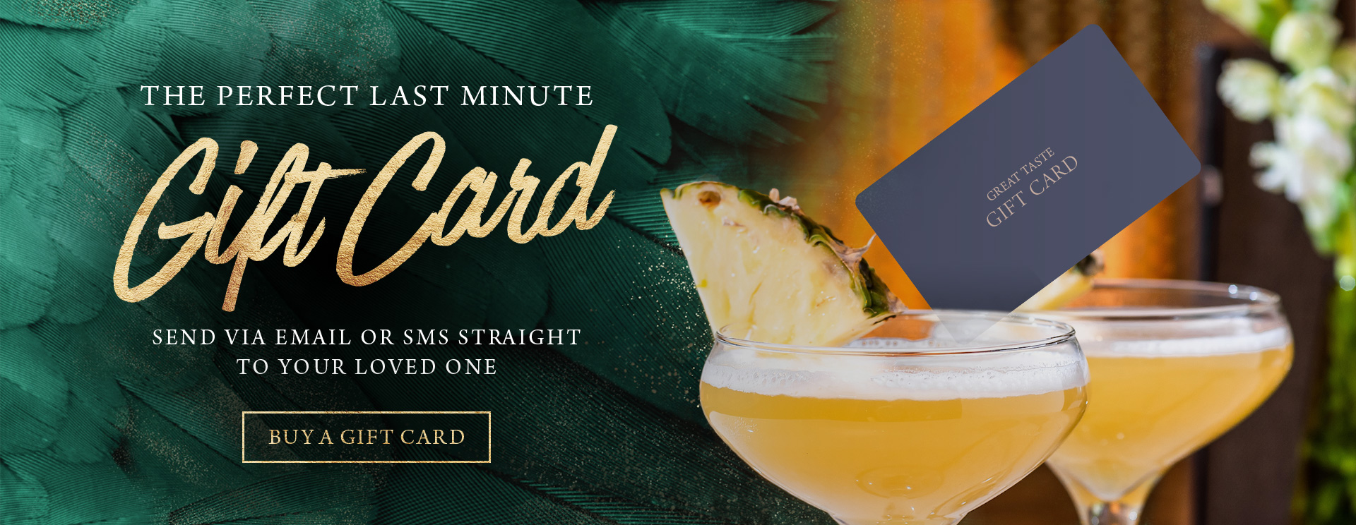 Give the gift of a gift card at The Swan