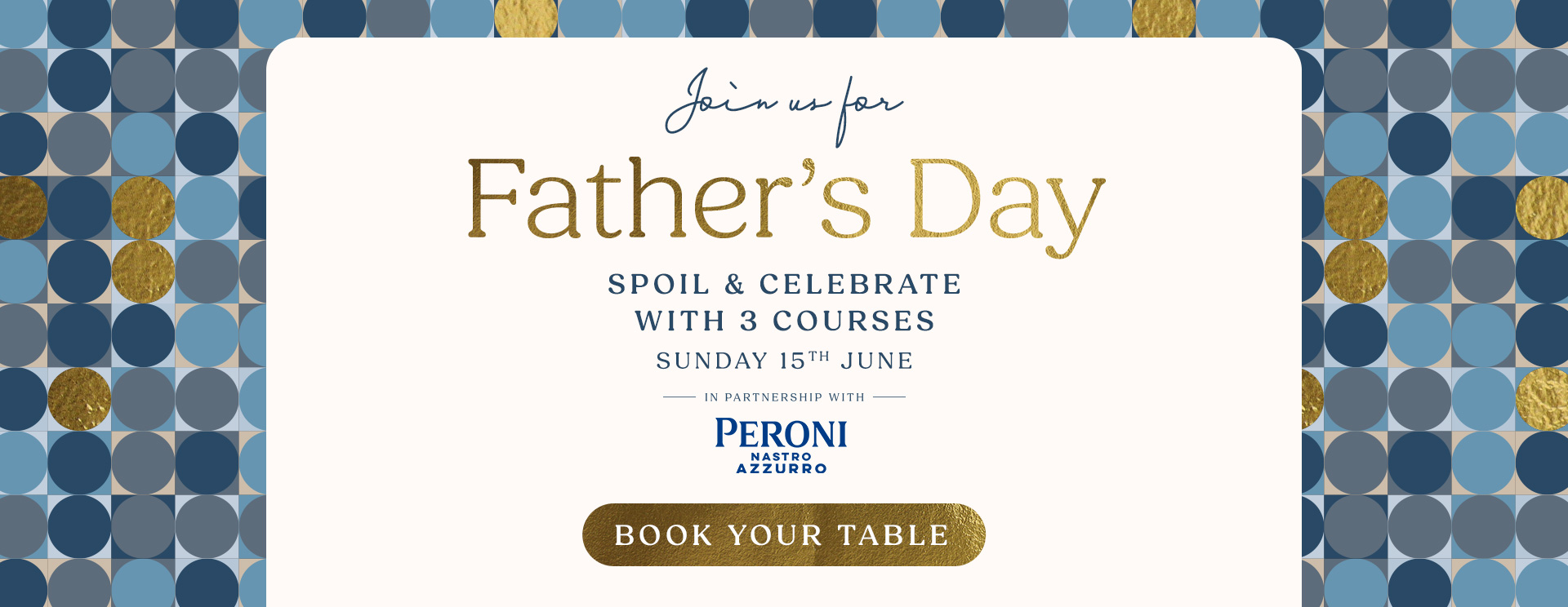 Father’s Day menu Amersham