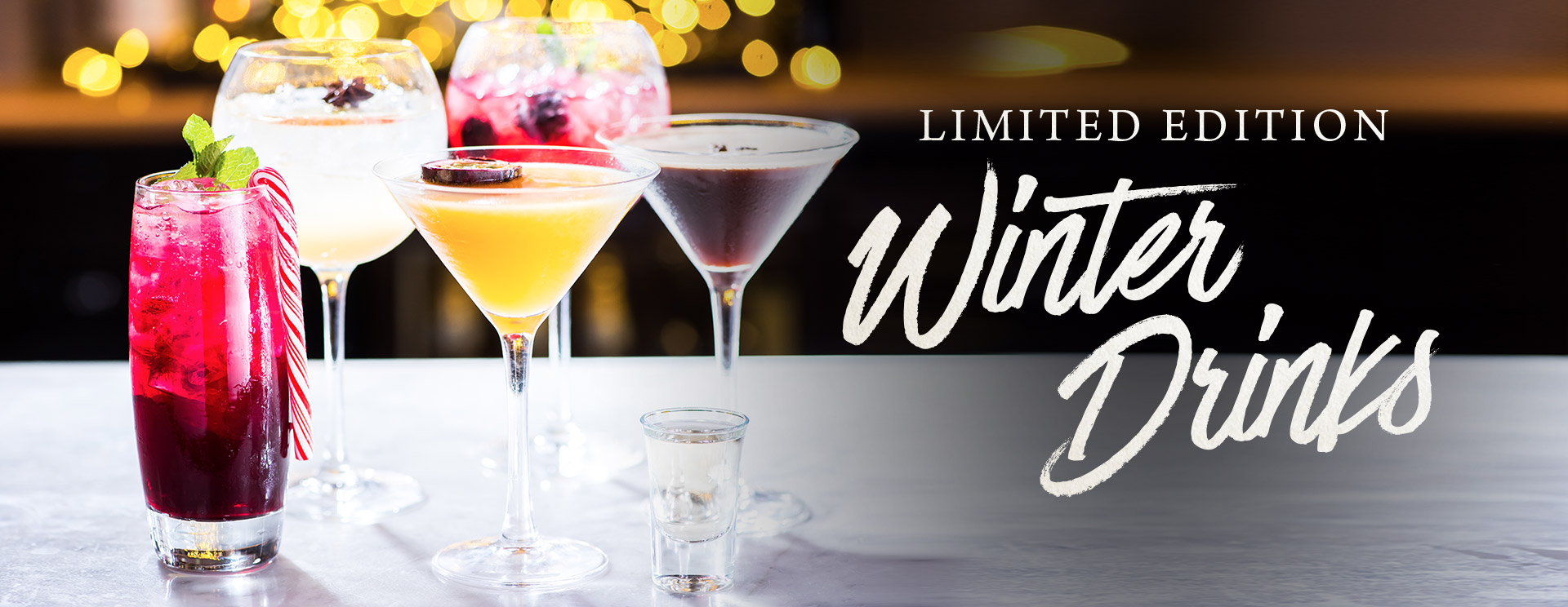 Winter cocktails and long drinks at The Swan